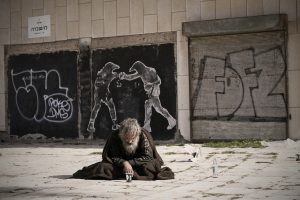 Suffering - Homeless man
